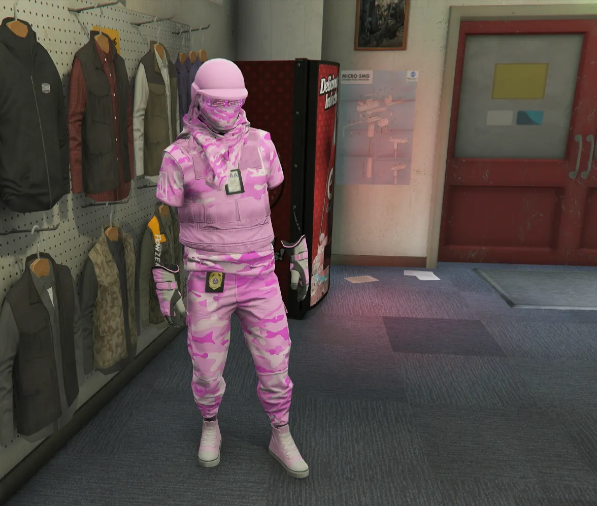 Conjunto Camuflaje Rosa