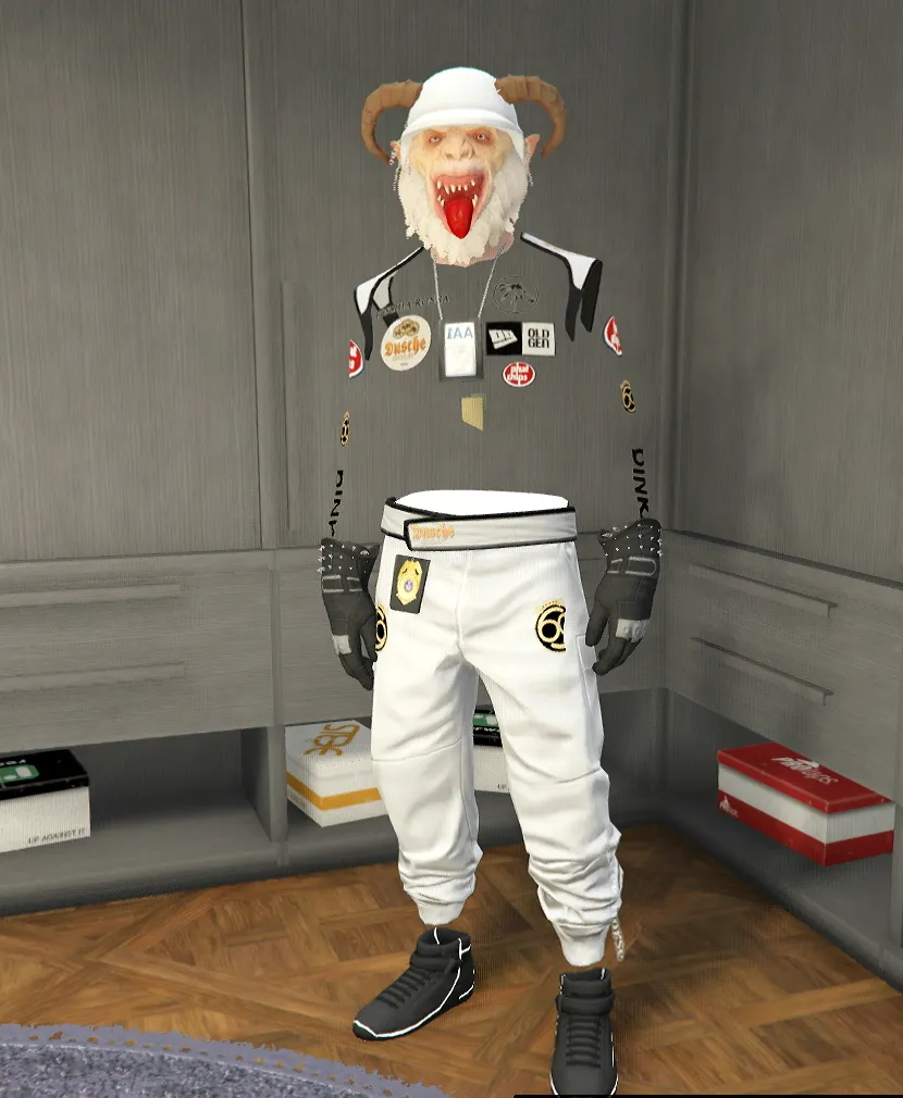 Conjunto Blanco Máscara Bestia