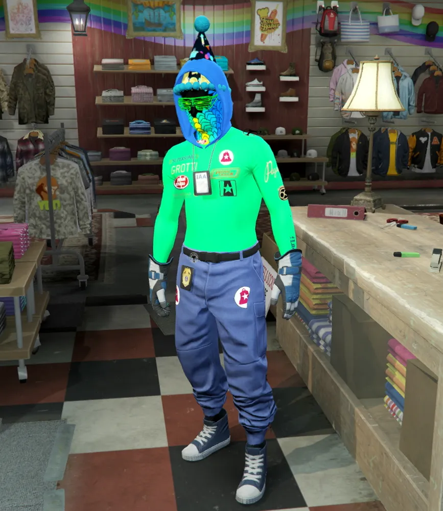 Conjunto Verde Neón Monstruo